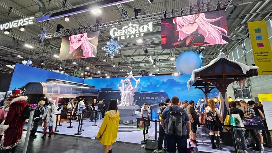 The Genshin Impact booth